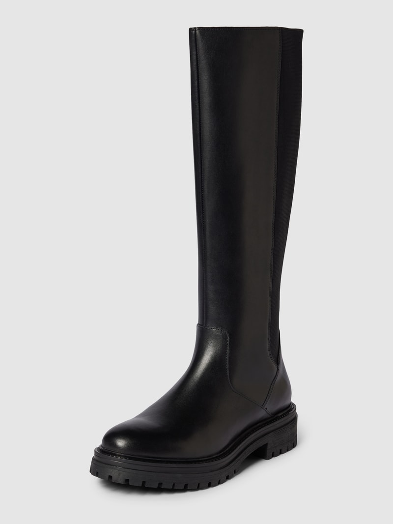 Stiefel mit elastischen Einsätzen Modell 'IRIDEA' in schwarz