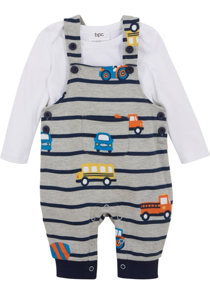 Baby Langarmbody + Sweatlatzhose (2-tlg. Set) Bio-Baumwolle
