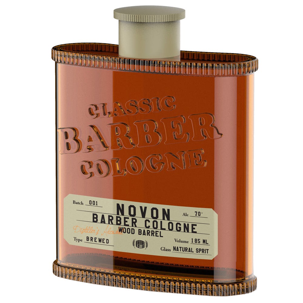 Novon Professional Classic Barber Cologne Wood Barrel 185 ml