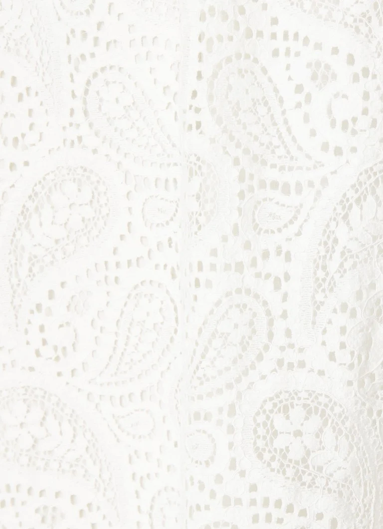 Rochie midi Austin cu volane din dantelă de la ba&sh