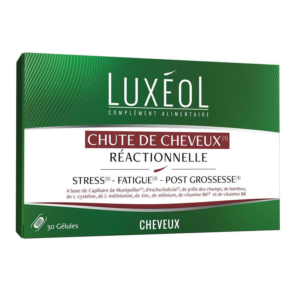 Luxéol LUXÉOL CHUTE CHEVEUX RÉACTIONNELLE (gélules) Complément alimentaire