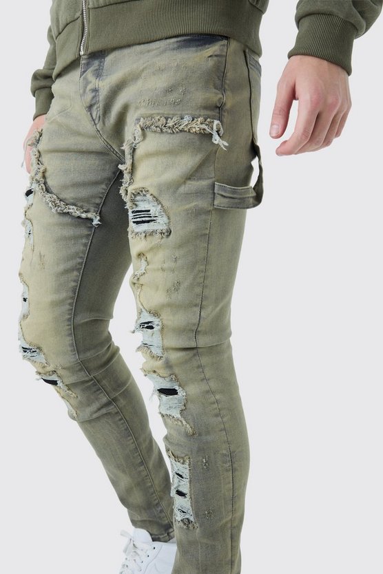 Skinny Stretch Jeans mit Rissen