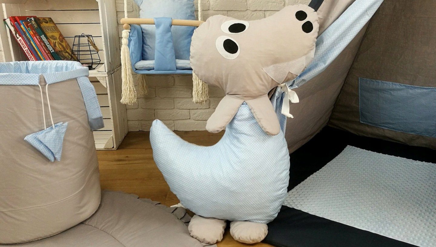 Pamek Tipi-Zelt DINO - Tipi SET mit 4 Kuscheltiere, DINOSAURIEN ZELT, Personen: 2 (7 tlg), Sehr schönes Design.