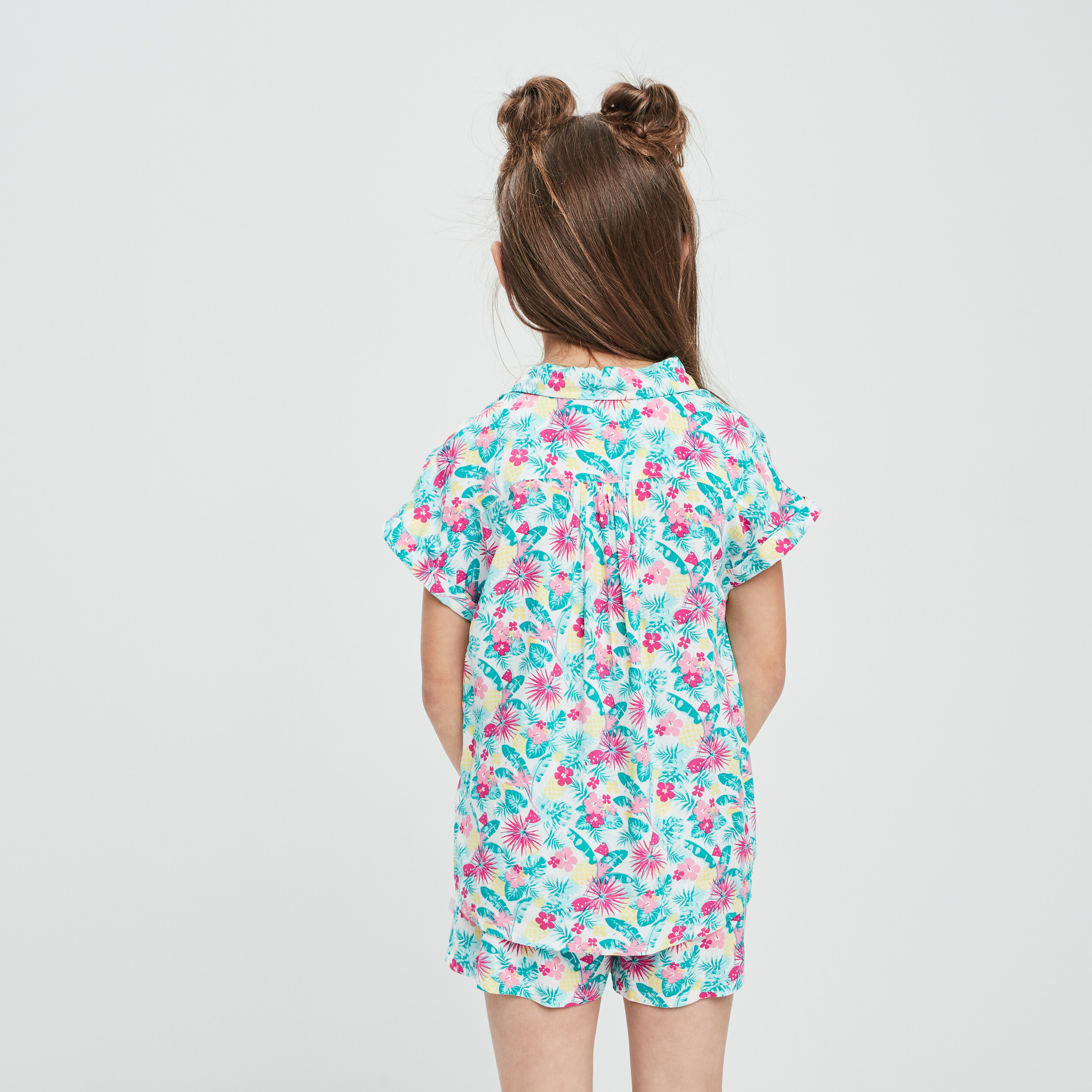 Chemise manches courtes blanc fille | La Halle