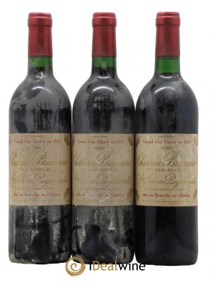 Château Branaire Ducru 4ème Grand Cru Classé  1990 - Lot de 3 Bouteilles