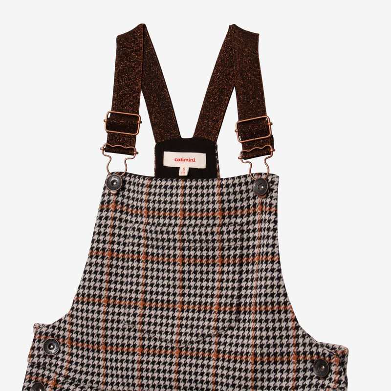 Robe salopette fille prince-de-galles Catimini