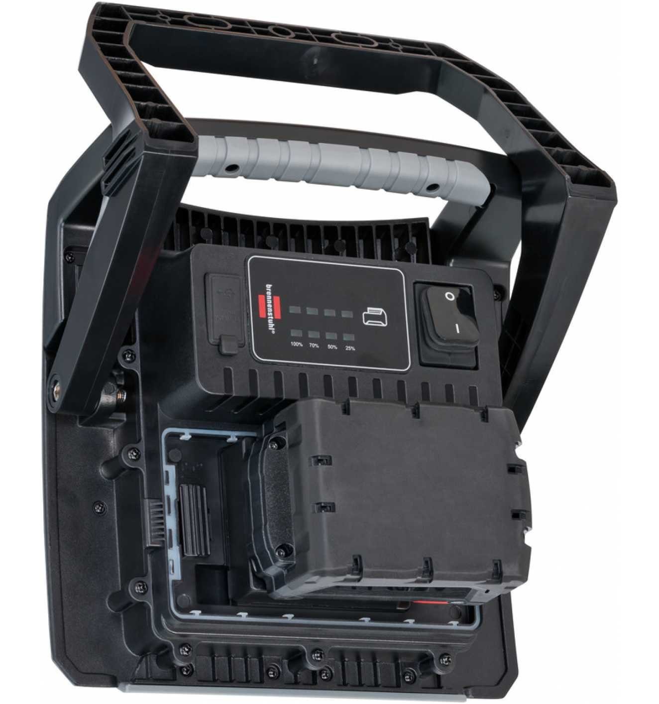 Brennenstuhl Baustrahler Multi Battery LED Akku Strahler, LED fest integriert, Multi Battery