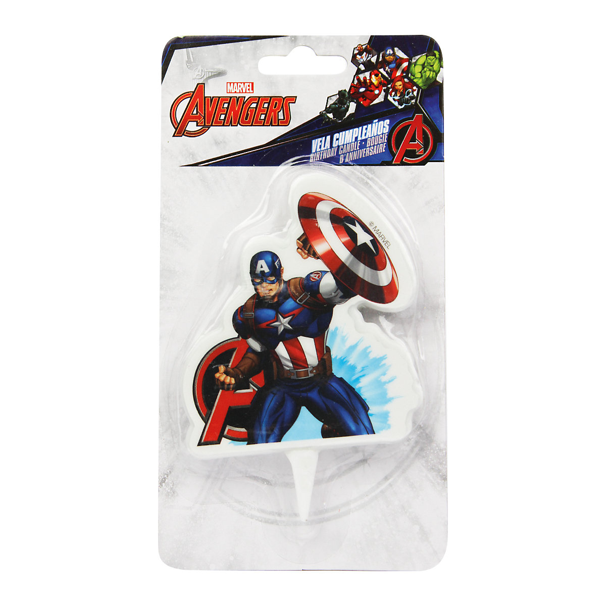 Torten-/Kuchenkerze Marvel Avengers Captain America