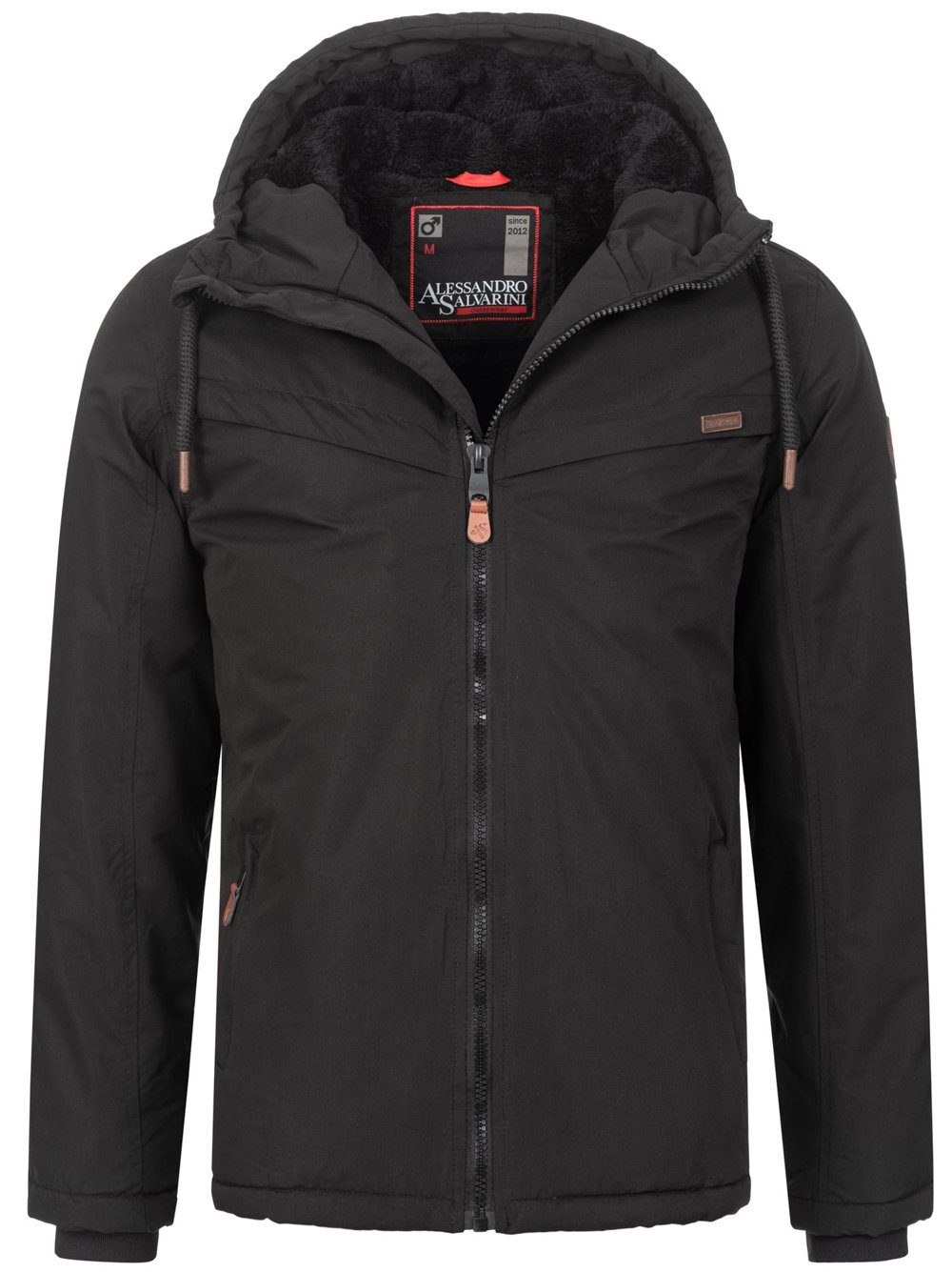Alessandro Salvarini Outdoorjacke AS-321 innen mit Teddyfell ausgestattet