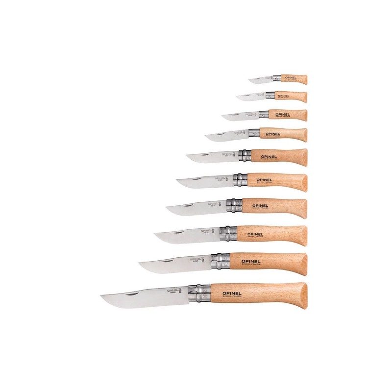Opinel Knives Box, Edelstahl Opinel Set 10 Stk. aus Edelstahl.
