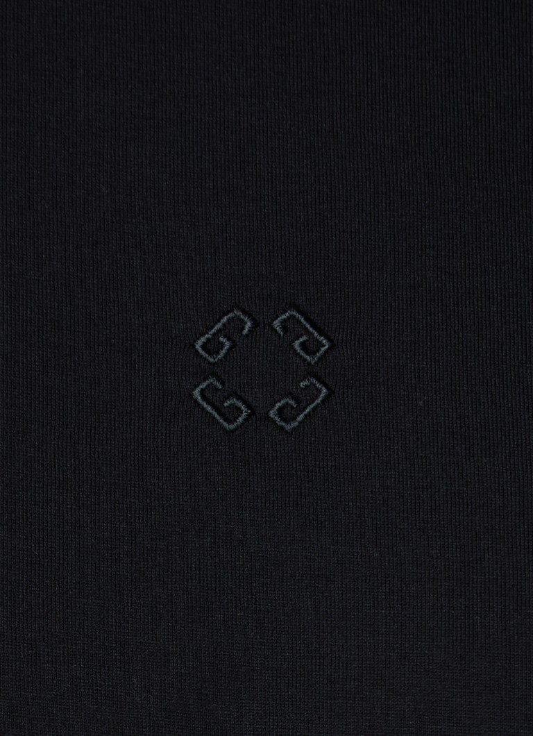 Givenchy Semi-transparent long sleeve with flock logo print