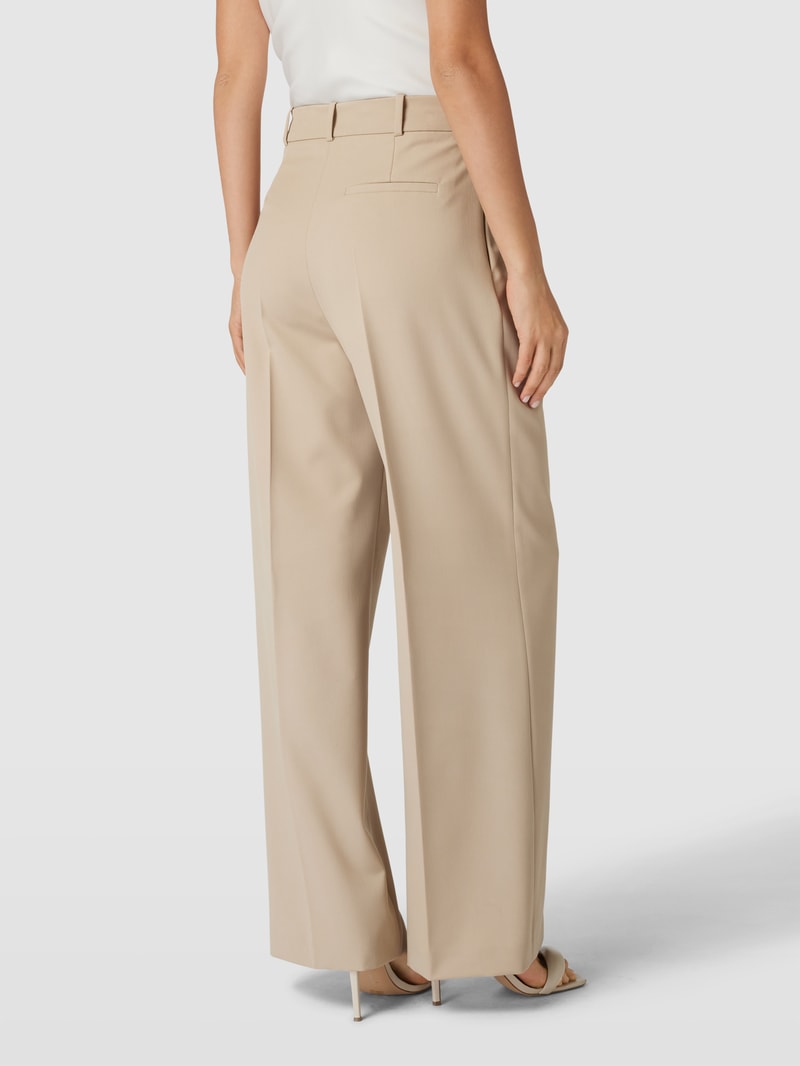 Loose Fit Stoffhose mit Viskose-Anteil in schlamm