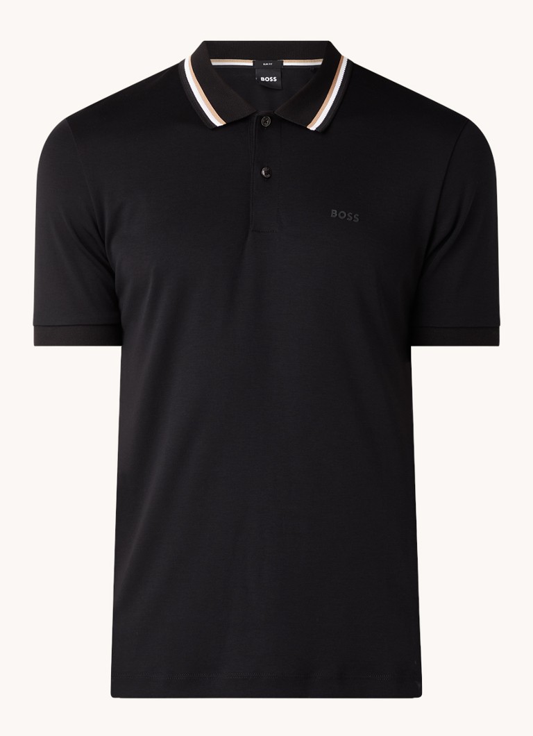 Polo HUGO BOSS Penrose slim fit com logotipo