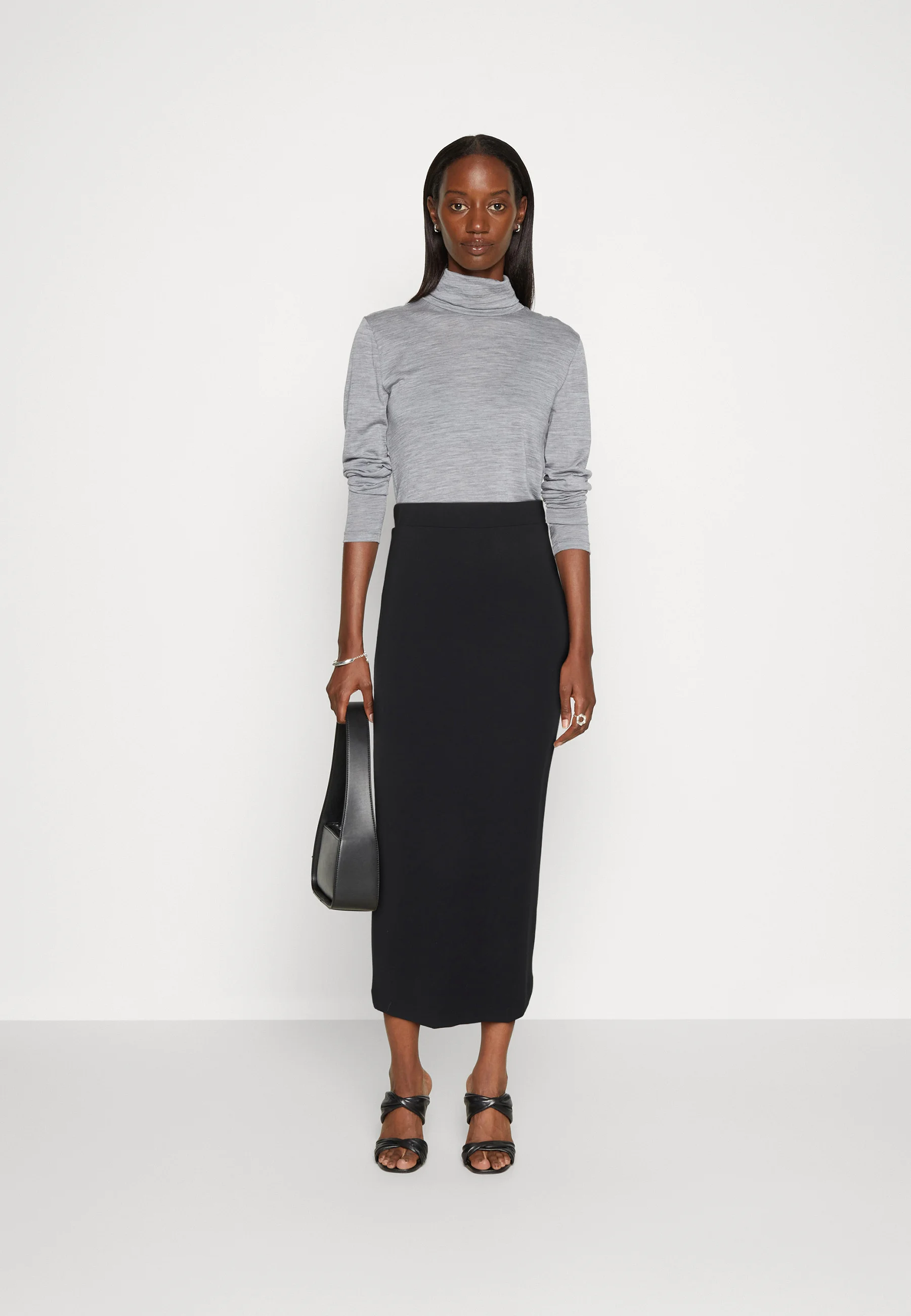 Selected Femme SLFSHELLY ANKLE SKIRT - Falda larga
