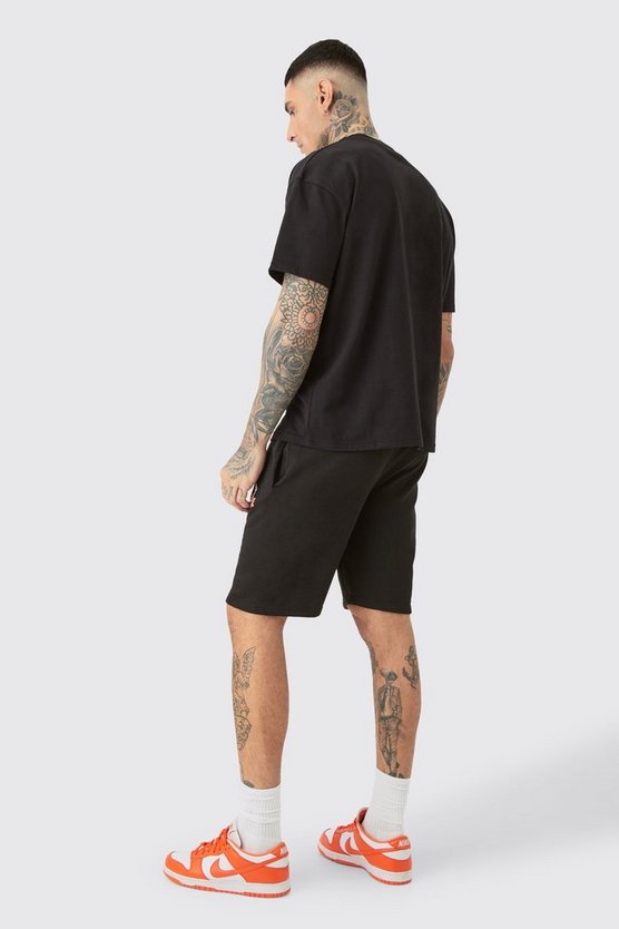 Tall lockere Jersey-Shorts