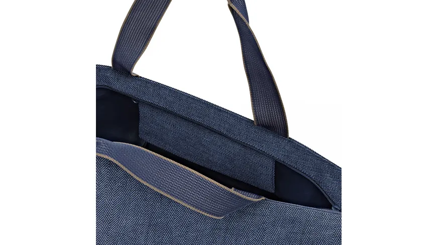 reisenthel Shopper Herringbone M dark blue