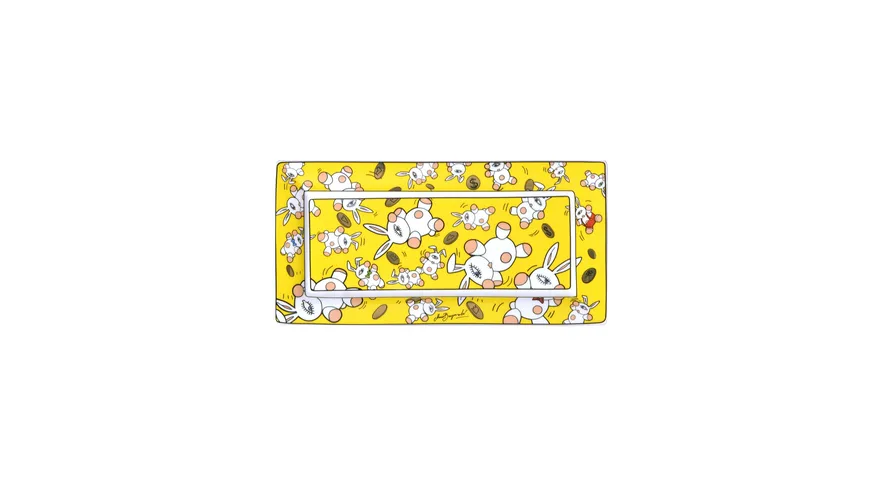 Goebel Schale Bergonzoli - Magic Bunny Gold gelb, mehrfarbig