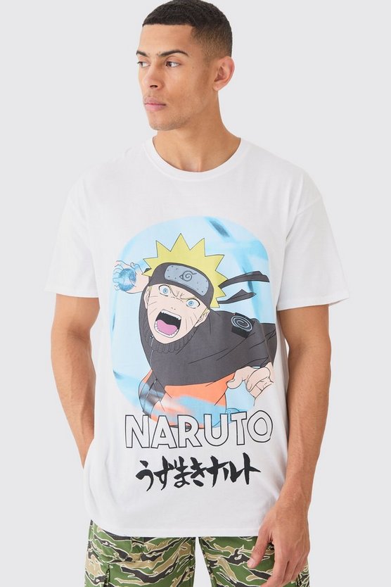 Oversize T-Shirt mit lizenziertem Naruto Anime Print