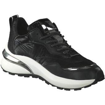 Replay Athena Quilt Sneaker in schwarz