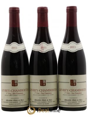 Gevrey-Chambertin 1er Cru Les Cazetiers Christian Sérafin Père et Fils  2011 - Lot de 3 Bouteilles