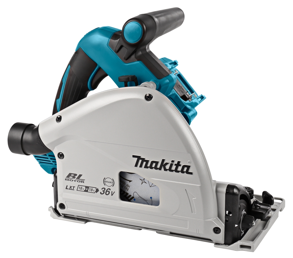 Makita DSP600PJ2 Cordless Plunge Saw 2 x 18V 5.0Ah Li-Ion + Guide Rail 1500mm + Bag
