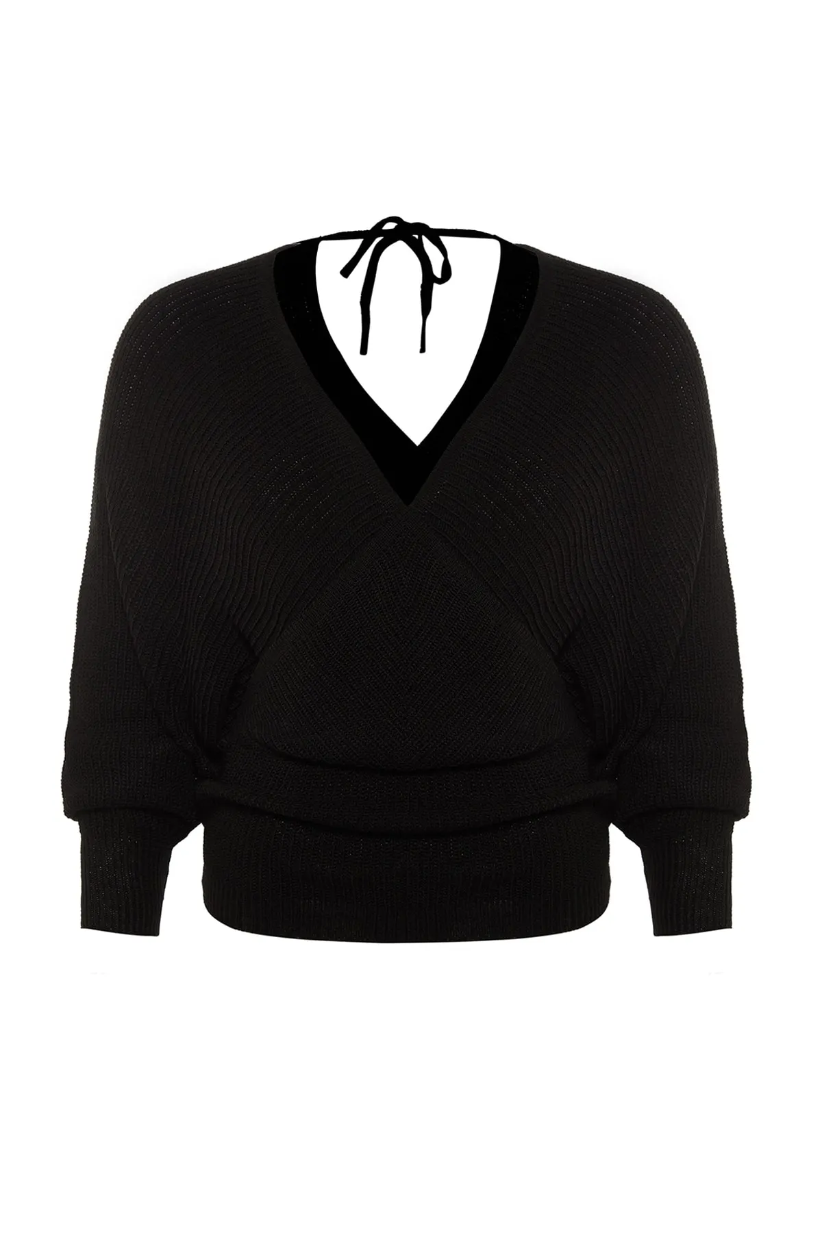 Trendyol Curve  Schwarzer Strickpullover