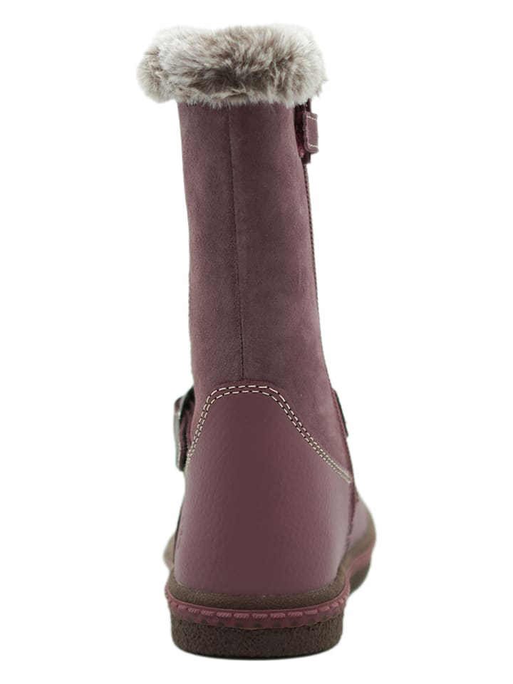 lamino Leder-Boots in Lila günstig kaufen