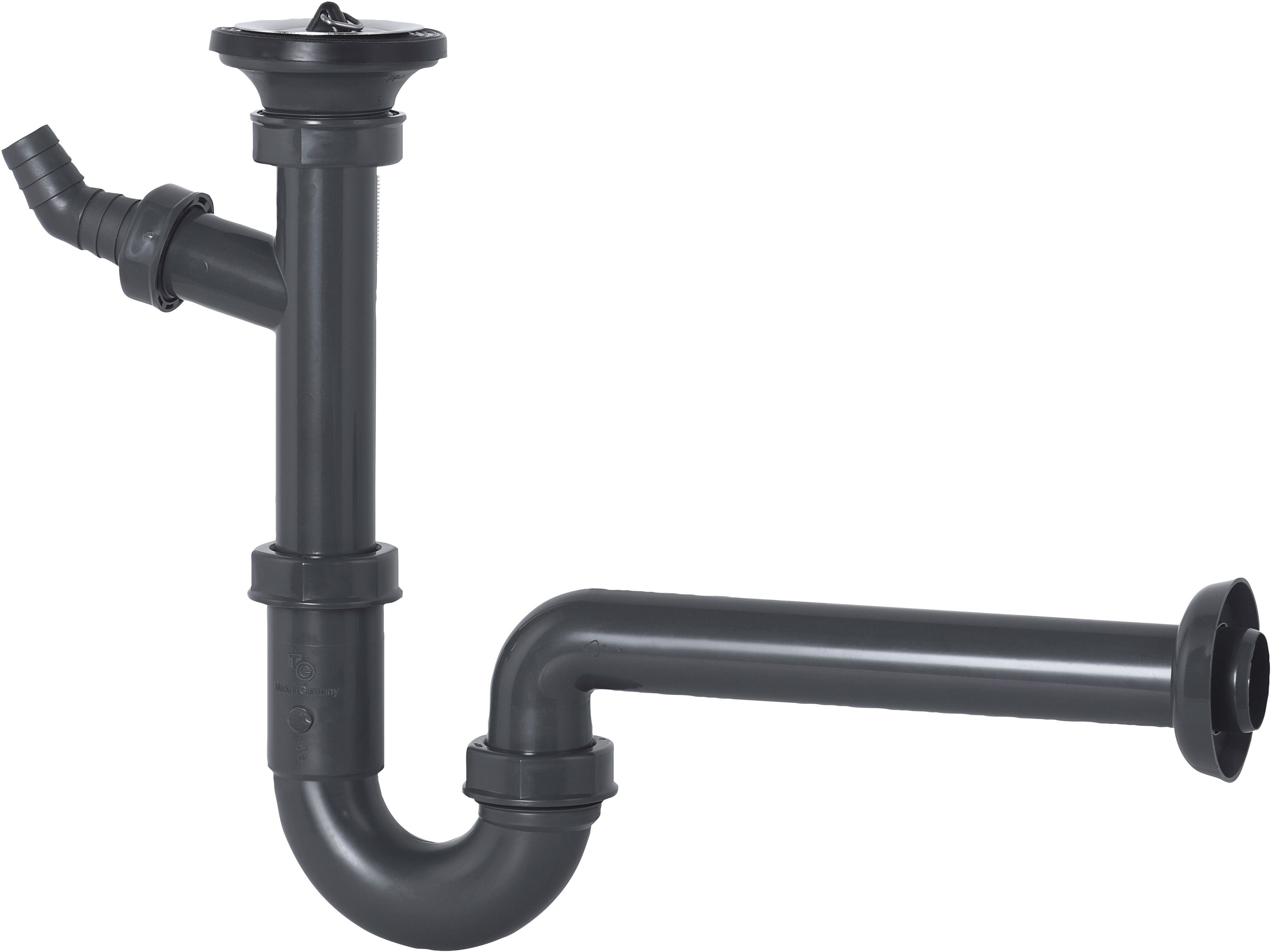 CORNAT Siphon REZYKLAT Waschbecken-Geruchsverschluss, aus Recycling Kunststoff