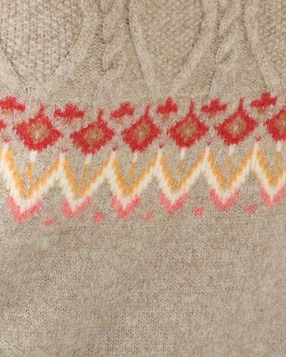 Robe-pull en maille jacquard Thermolactyl recyclée