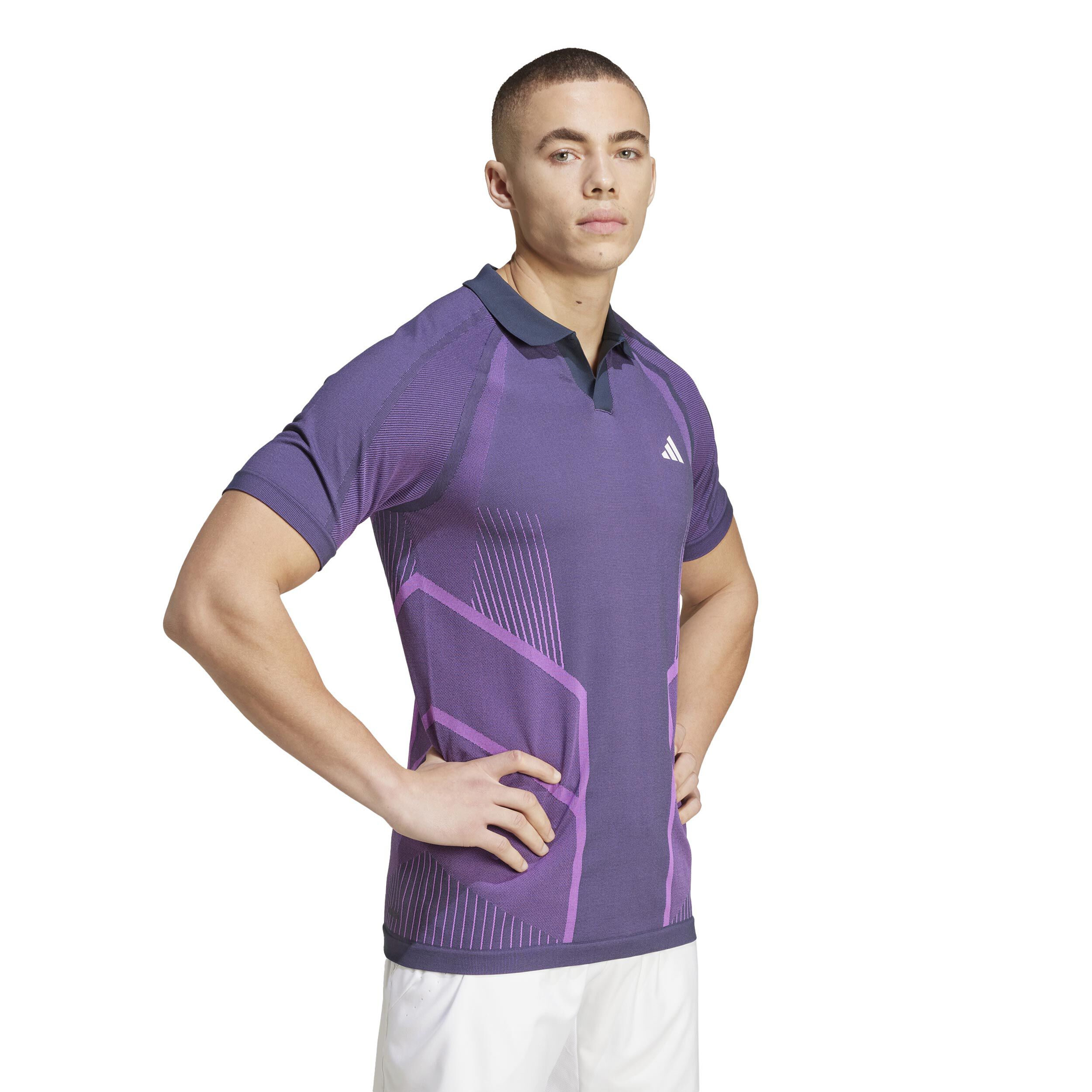 Seamless Pro Polo Herren - Lila, Berry