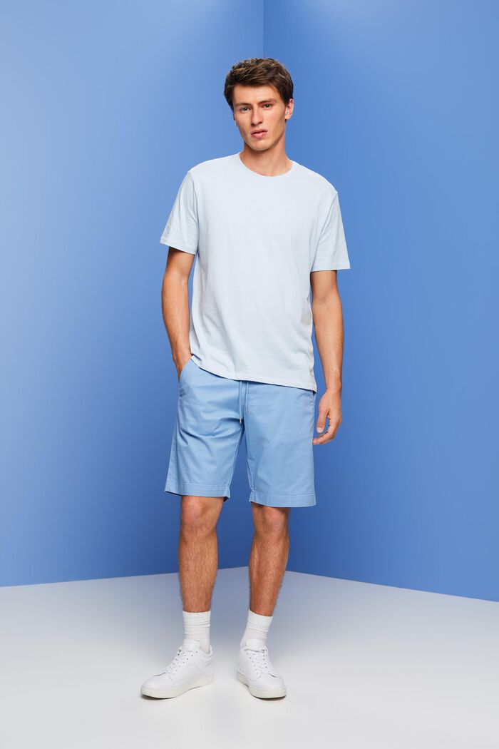 Jersey-T-Shirt mit Print hinten, 100 % Baumwolle