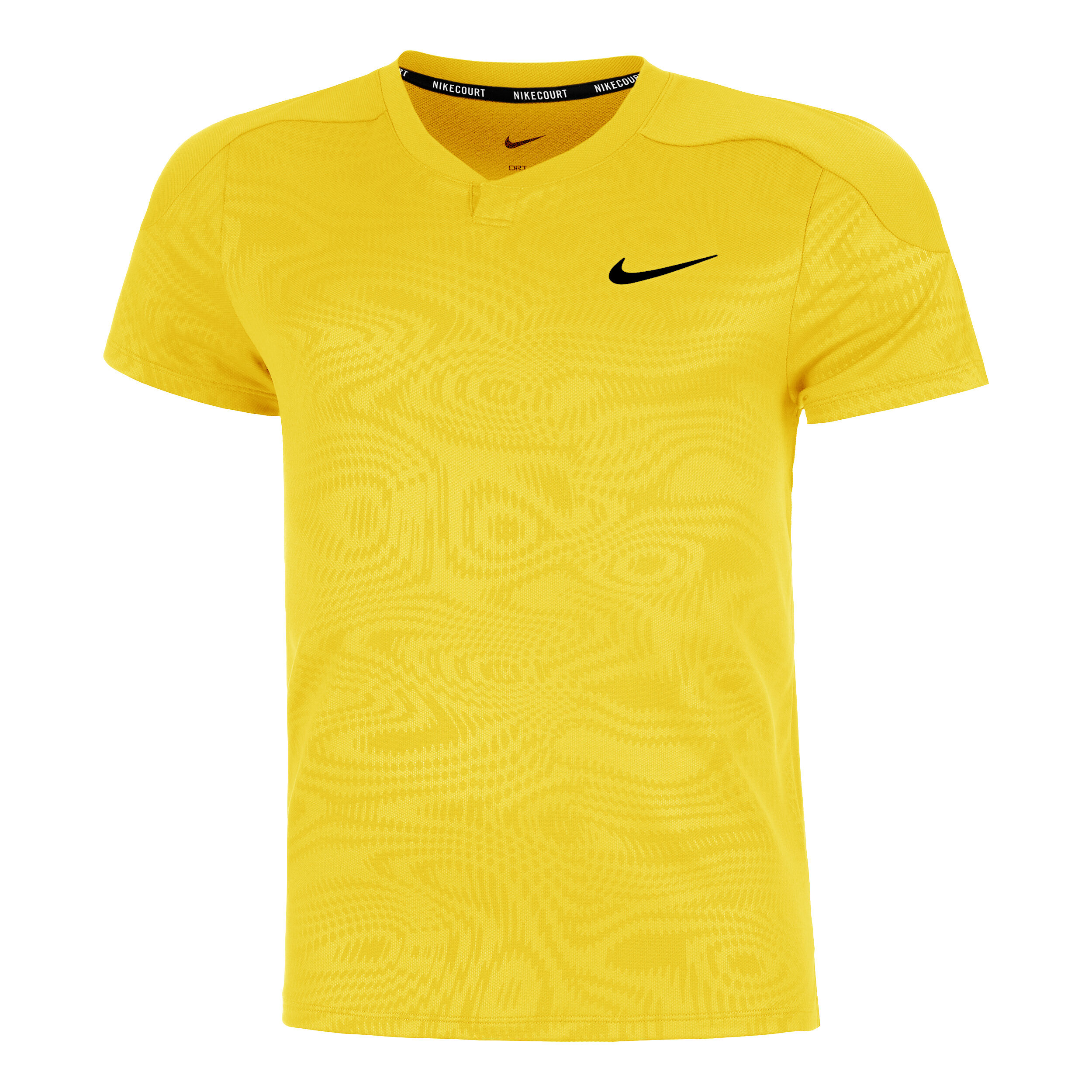 Dri-Fit Court Slam T-Shirt Herren - Gelb, Schwarz