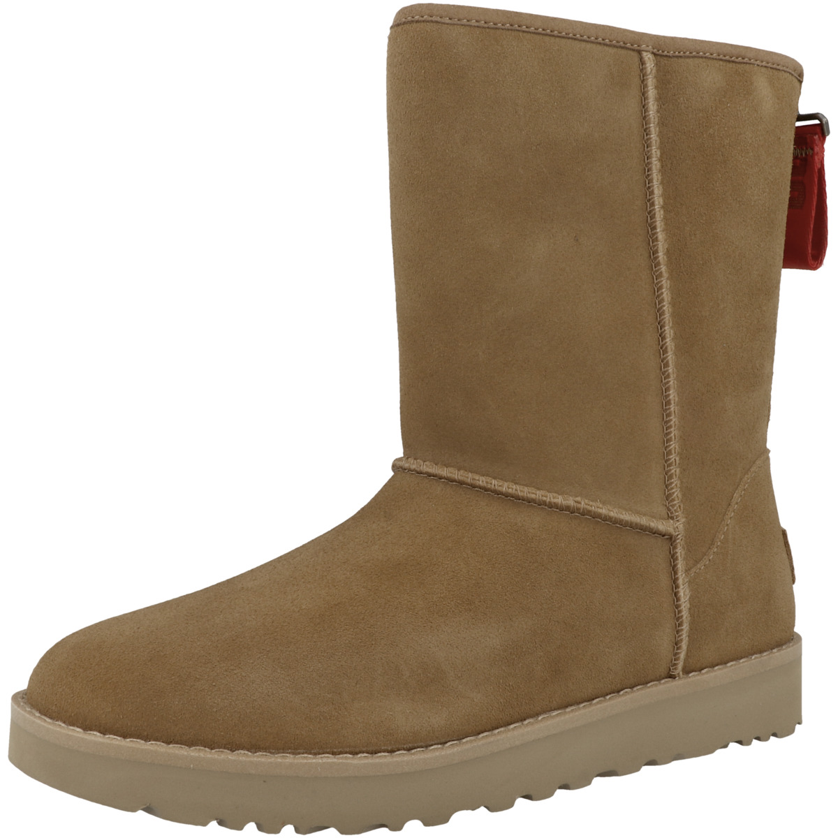 UGG Classic Short Logo Zip Boots braun