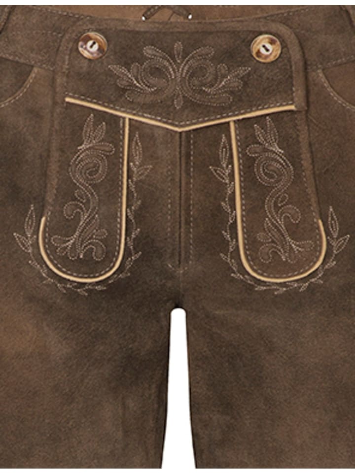 Spieth & Wensky Lederhose in Braun günstig kaufen 34