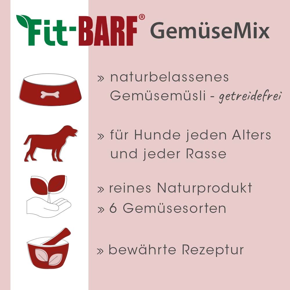 Fit-BARF Ergänzungsfutter & Aufzucht Fit-BARF GemüseMix