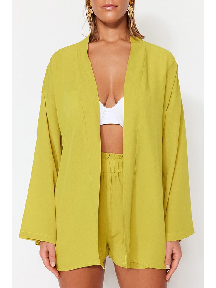 trendyol 2tlg. Outfit in Limette günstig kaufen