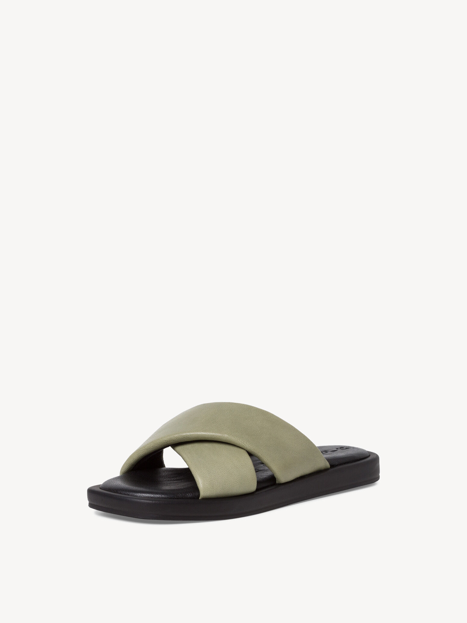 Mule en cuir - vert