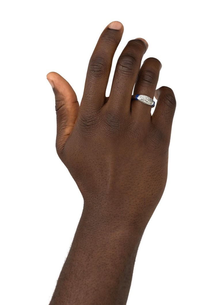 Buddha to Buddha  Ellen Stone ring van zilver met tijgeroog