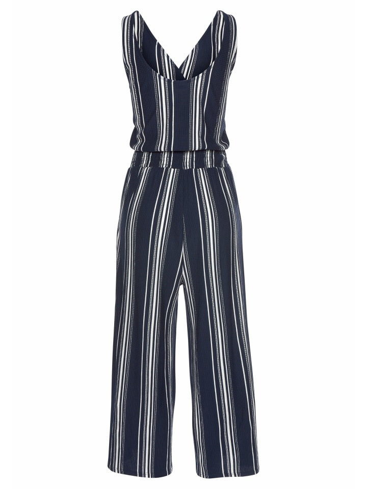 LASCANA Culotte-Overall in marine-weiß-gestreift günstig kaufen