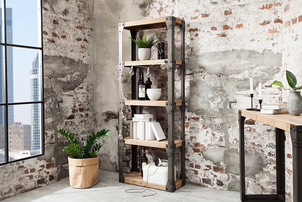 riess-ambiente Bücherregal FACTORY 180cm natur, Industrial Design