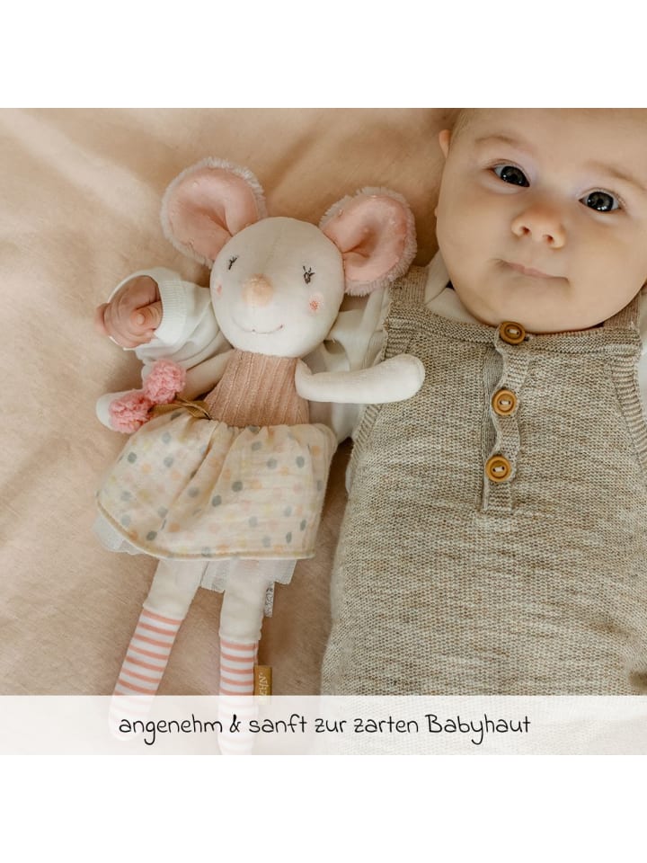 Fehn Spieltier Bean Bag Maus 30 cm - feehnlan in rosa,beige günstig kaufen onesize