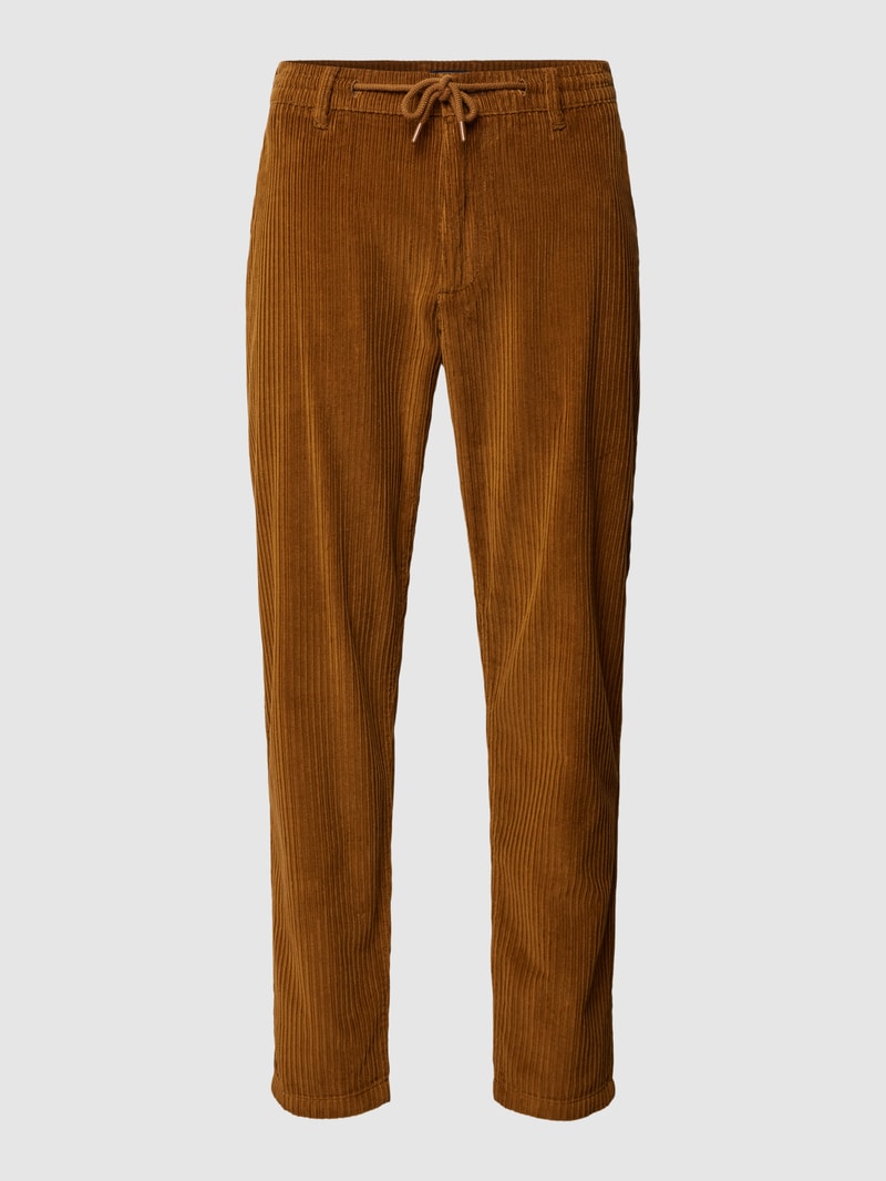 Cordhose aus reiner Baumwolle in hellbraun