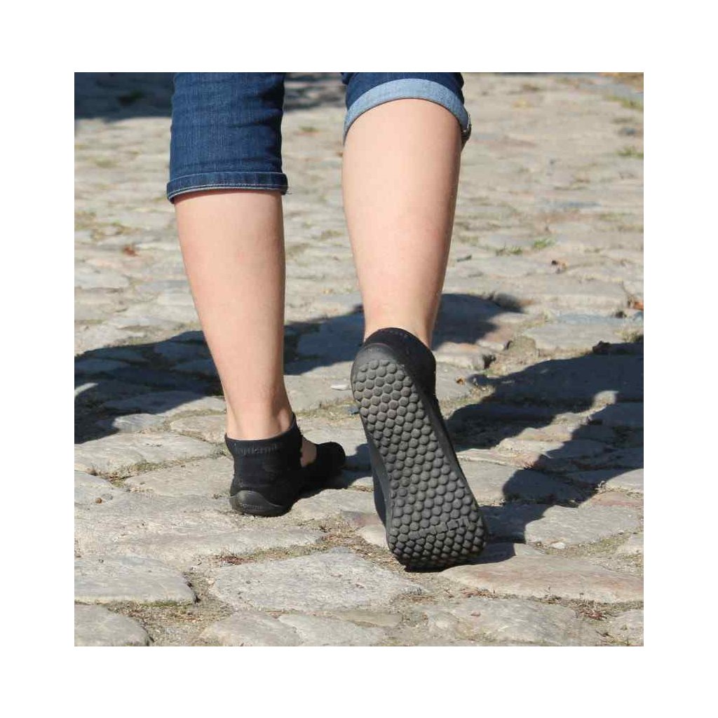 Leguano Ballerinas Black Sockenschuhe