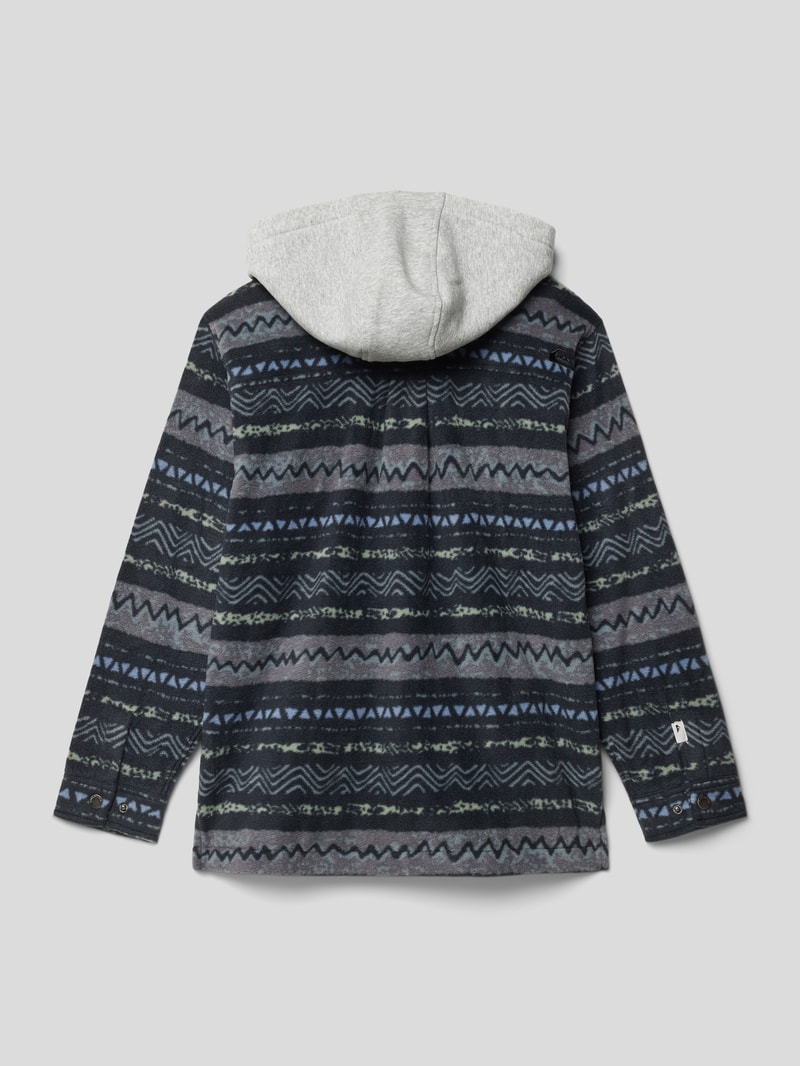 Jacke mit Allover-Muster in graphit