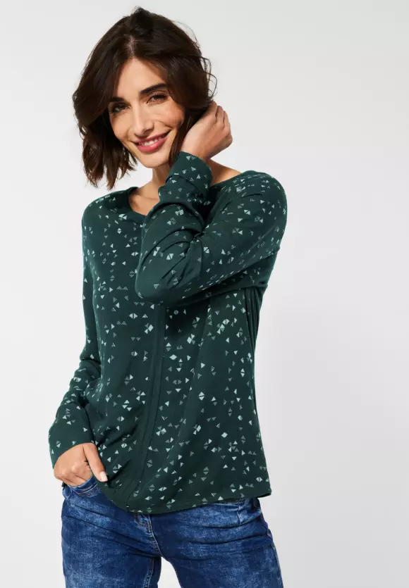 CECIL Bluse im Materialmix