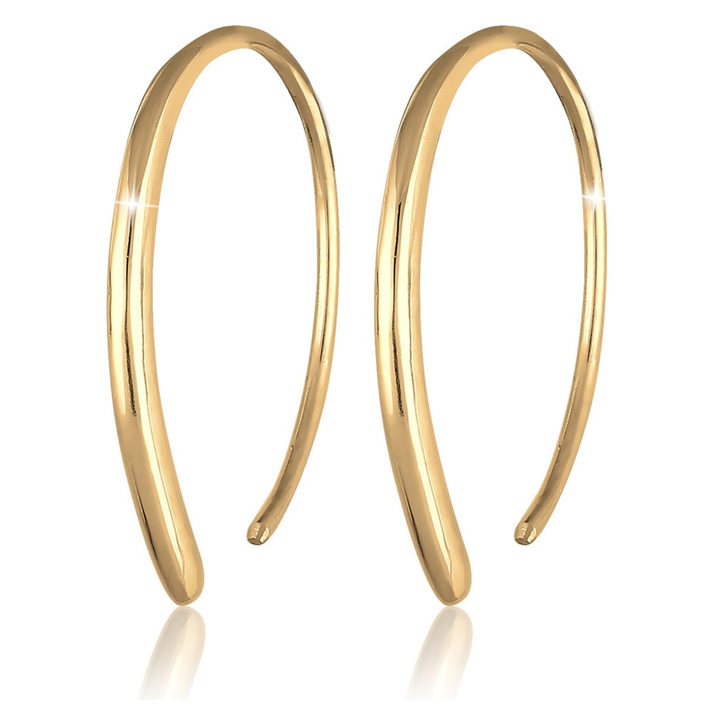 Elli Elli by Julie & Grace Boucles d'oreilles Rondes Ovales Geo Femme - (925/1000) Arg Boucles d'oreilles