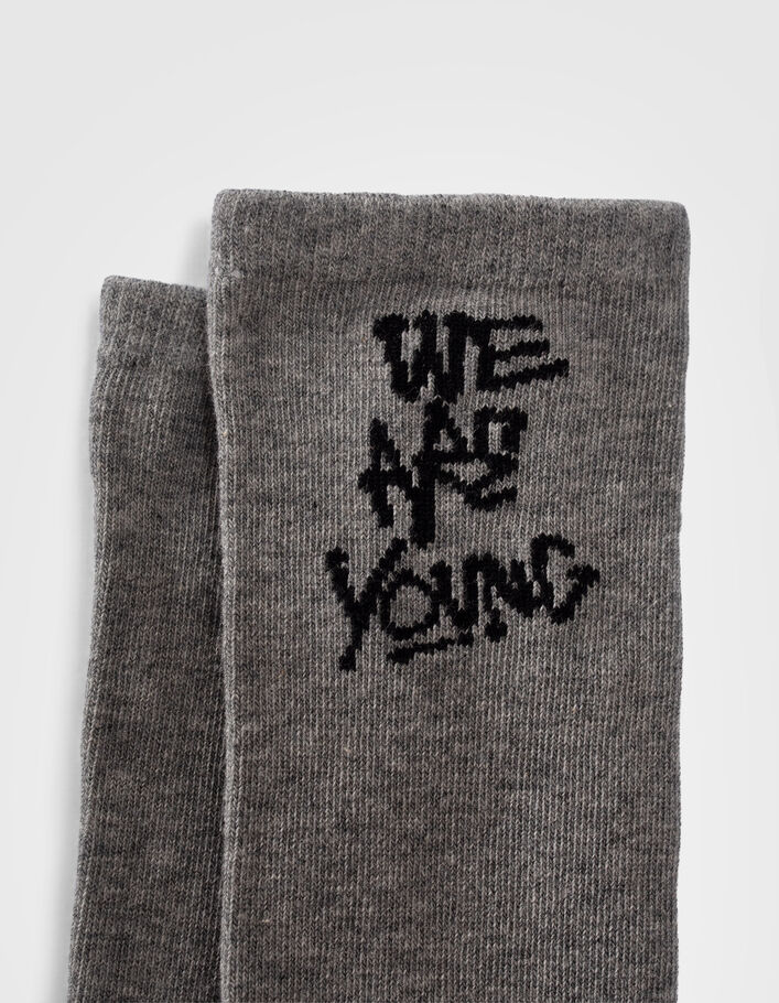 Chaussettes kaki et grises garçon