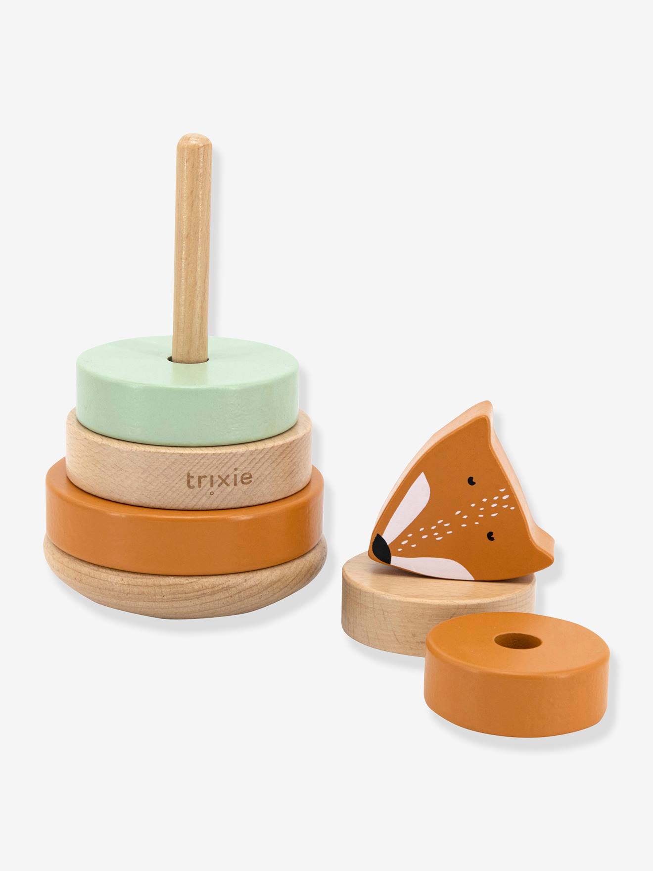 Trixie Baby Stapelturm TRIXIE aus Holz - gelb