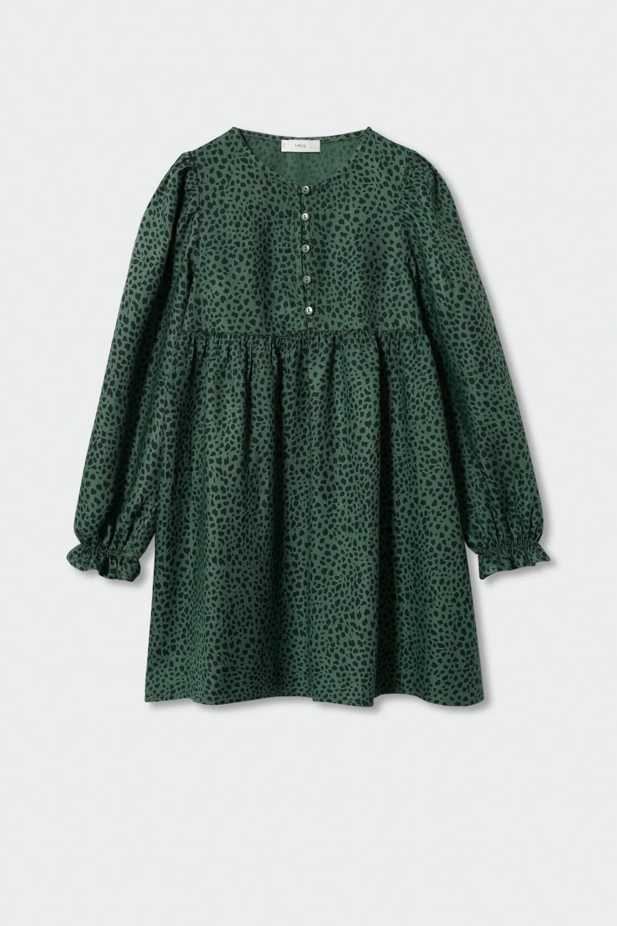 MANGO Kids  Dunkles Khaki-Kleid für Mädchen