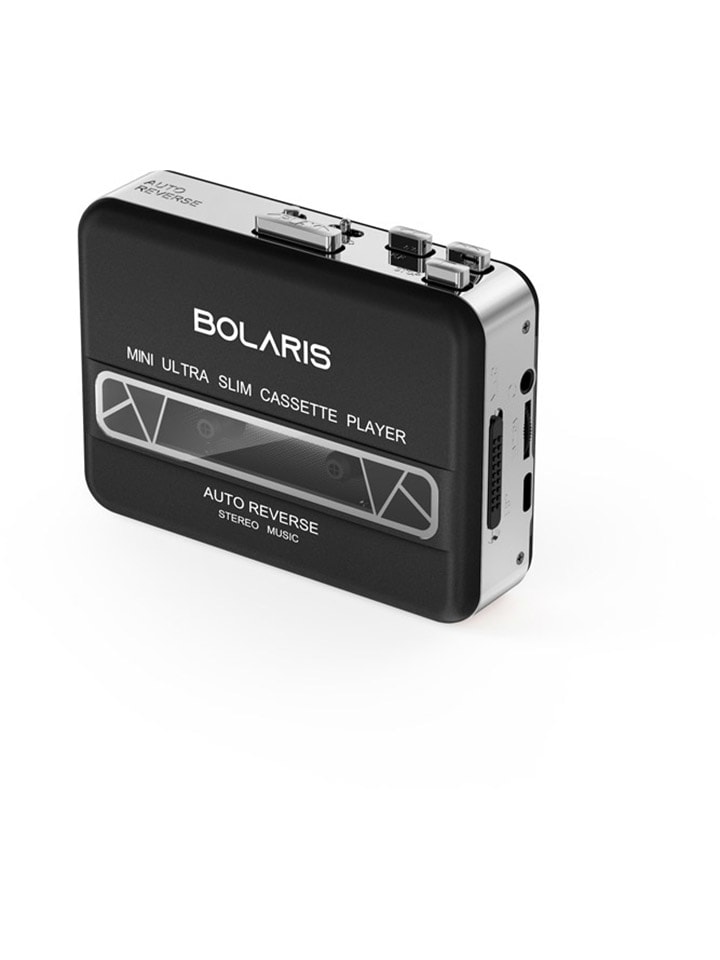 Bolaris Kassettenspieler in Schwarz - (B)11,7 x (H)8,8 x (T)3,4 cm günstig kaufen onesize